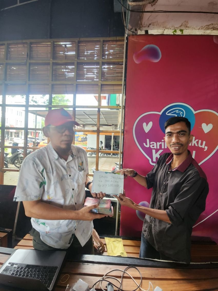 JMSI Aceh Salurkan Bantuan Rp27,2 Juta untuk Korban Banjir dan Longsor