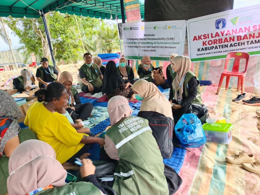 RSU Sufina Aziz Medan dan Dompet Dhuafa Waspada Gelar Pengobatan Gratis untuk Korban Banjir Bandang di Aceh Tamiang