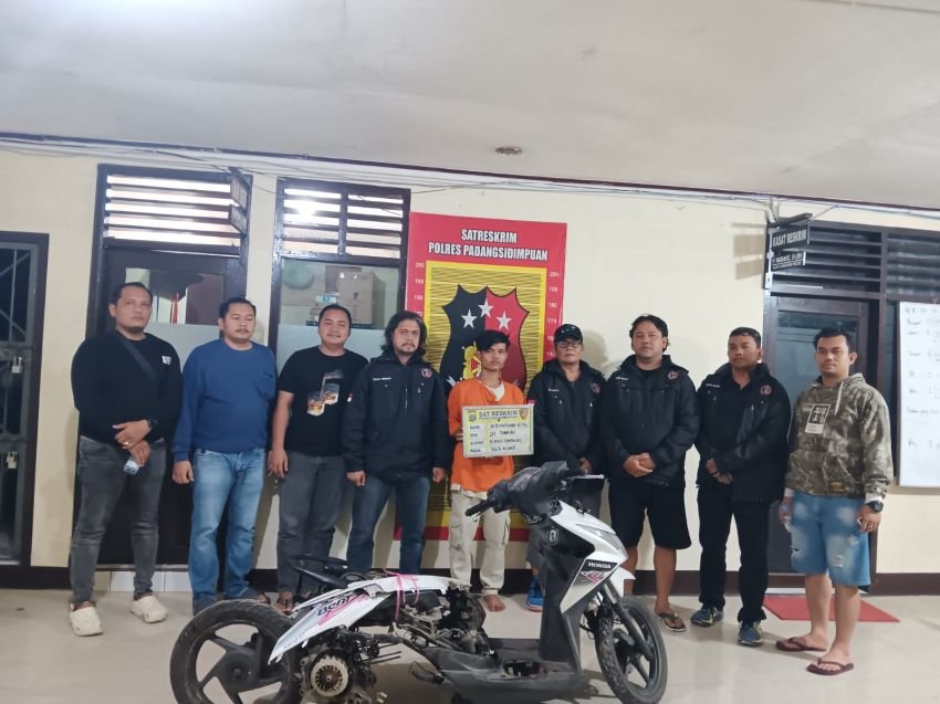 Motor Raib di Warung Tuak, Satreskrim Polres Padangsidimpuan Bergerak Cepat
