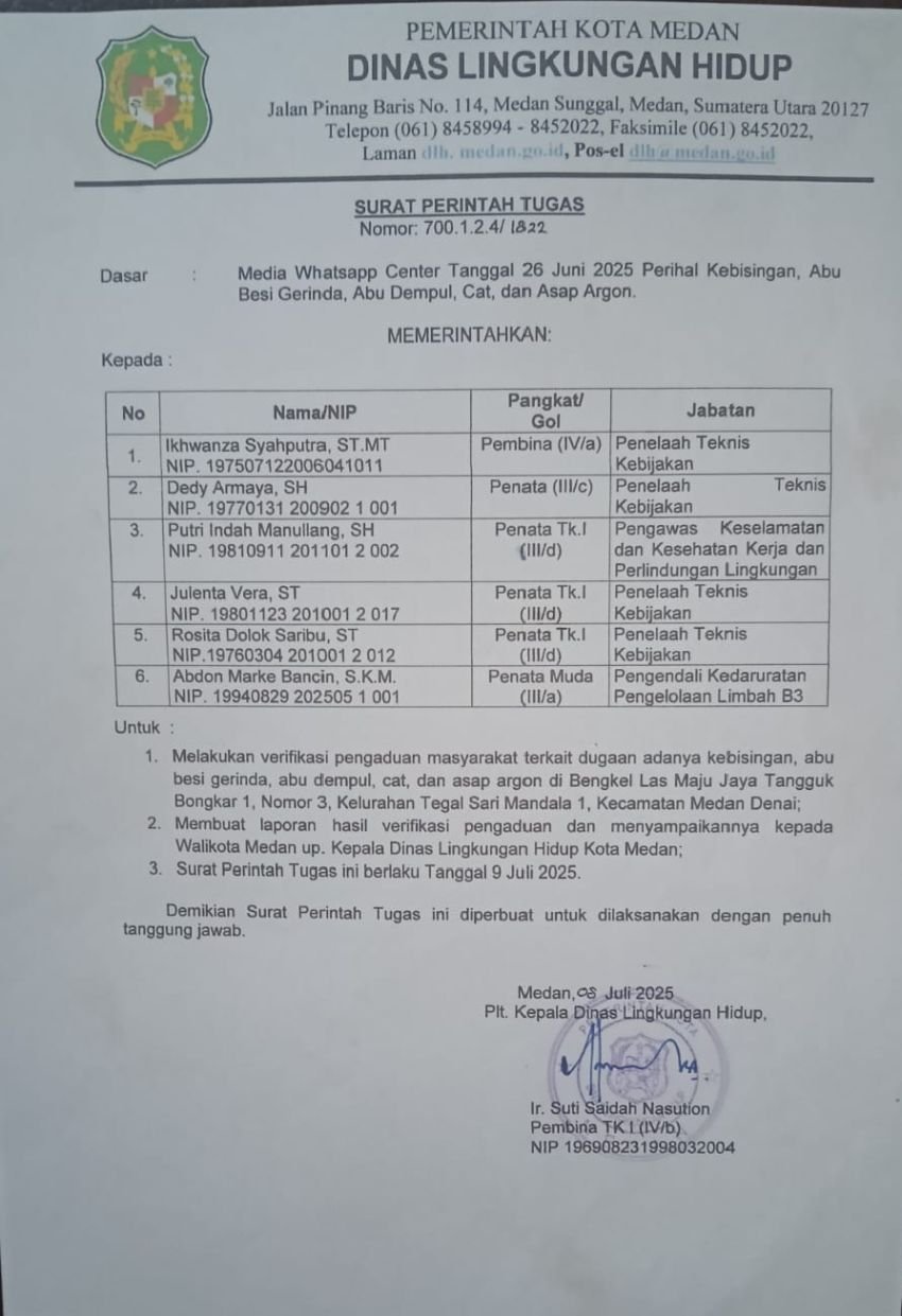 Lurah Tegal Sari Mandala I Bantah Terima Setoran Usaha Las, Tegaskan Tuduhan Tidak Berdasar