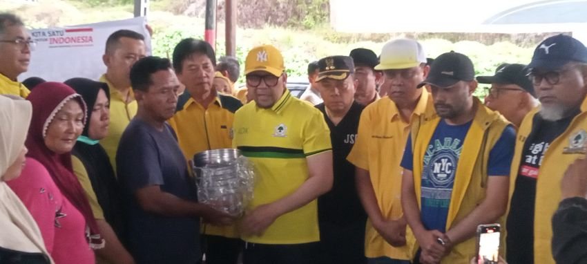 Golkar Sumut Turun Langsung Bantu Korban Bemcana