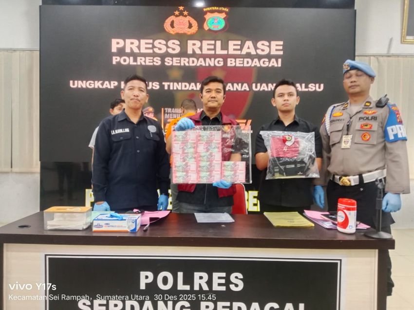Sat Reskrim Polres Sergai Ungkap Kasus Peredaran Uang Palsu, Satu Tersangka Diamankan