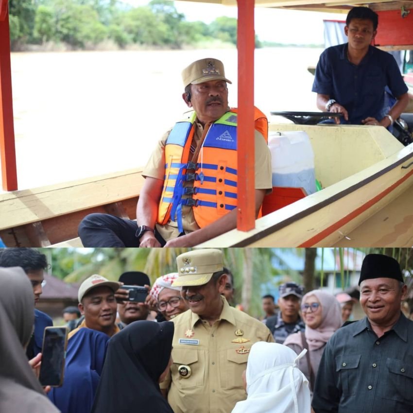 Perjalanan Menantang Demi Jumpai Warganya, Bupati Saipullah Nasution di Sambut Ratusan Masyarakat Siulangaling Madina dengan Rasa Haru