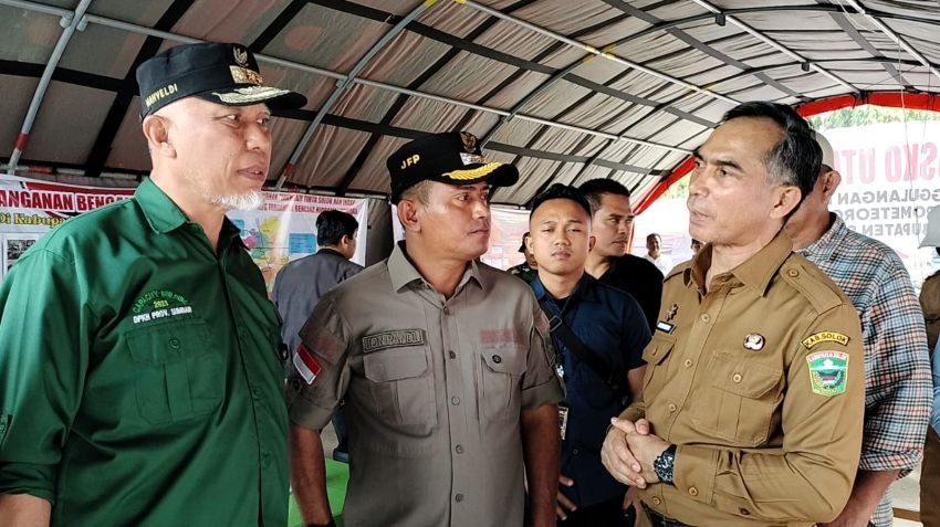 Gubernur Sumbar Tinjau Lokasi Bencana Hidrometeorologi di Kabupaten Solok Solok,