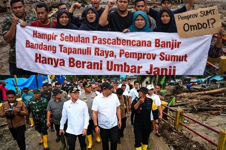 Hampir Sebulan Pascabencana Banjir Bandang Tapanuli Raya, Pemprov Sumut Hanya Berani Umbar Janji 1.006 Rumah, Publik Minta Aksi Nyata