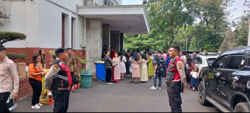 Polda Sumut Pastikan Ibadah Natal Berjalan Aman, Ribuan Jemaat Gereja di Medan Dijaga Ketat