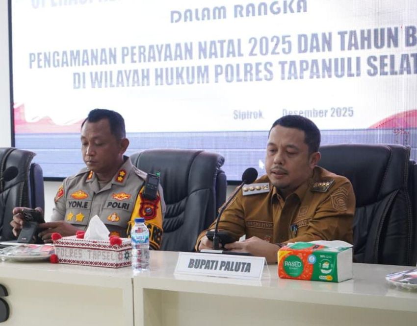 Bupati Paluta Hadiri Rakor Operasi Lilin Toba 2025, Reski Basyah : Apresiasi POLRI dan Fokus Pengamanan Natal dan Tahun Baru