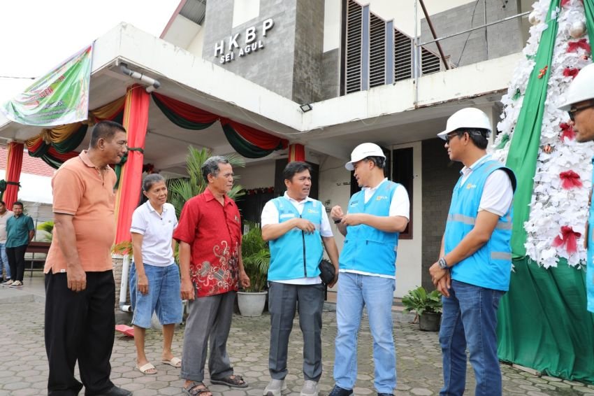 PLN Pastikan Pasokan Listrik Aman Jelang Malam Natal 2025, GM PLN UID Sumut Turun Langsung ke Gereja