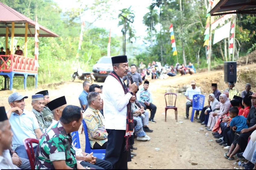 Bupati Saipullah Resmikan Jalan Alternatif Banjar Malayu Pasca Putus Total, Buka Jalan Alternatif 2,3 Km