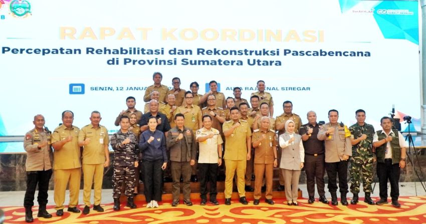 Pemkab Simalungun Komitmen Dukung Percepatan Rehabilitasi dan Rekonstruksi Pasca Banjir di Sumut