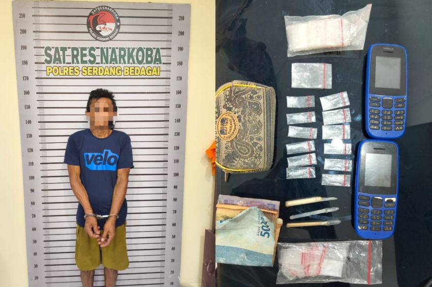 Gerak Cepat, Sat Narkoba Polres Sergai Ringkus Pengedar Sabu di Sei Rampah