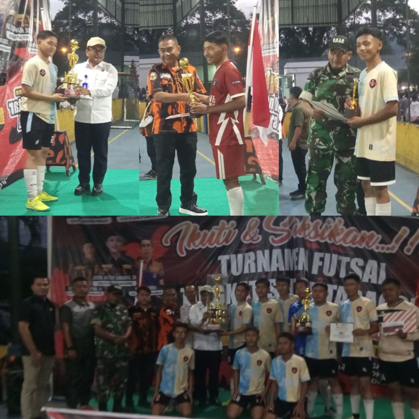 Sportifitas Masa Depan Pelajar Muda, Ketua MPC Pemuda Pancasila Bersama TNI dan Walikota Tutup Futsal SLTA Se-Tabagsel