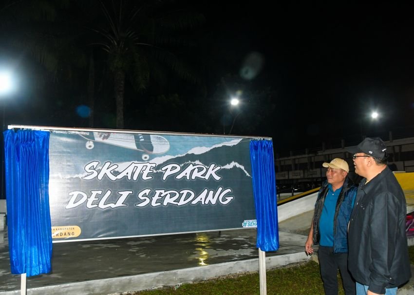 Majukan Olahraga Skateboard, Deli Serdang Bangun Skatepark Berstandar Nasional