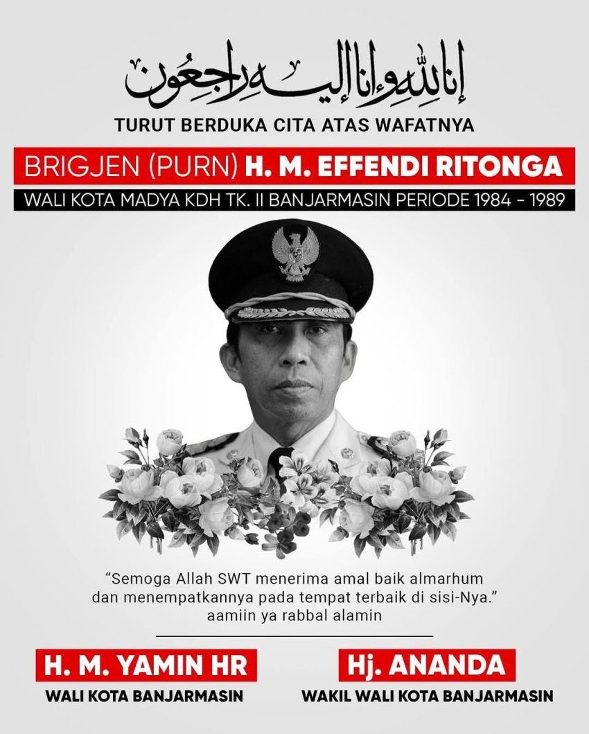 Brigjen TNI (Purn) HM Efendi Ritonga Wafat, Perwira Militer Terakhir Pimpin Golkar Sumut
