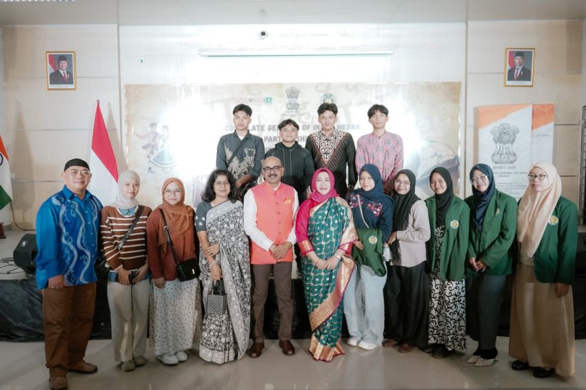 Pererat Hubungan Bilateral, Konjen India dan USU Rayakan Hari Hindi Sedunia 2026 di Medan