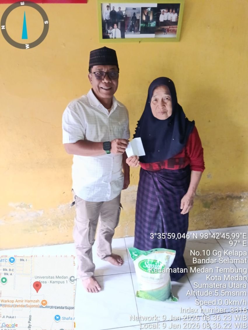 BAKOPAM Sumut Gelar Aksi &ldquo;Jum&rsquo;at Berkah&rdquo;, Salurkan Sembako dan Santunan bagi Korban Banjir