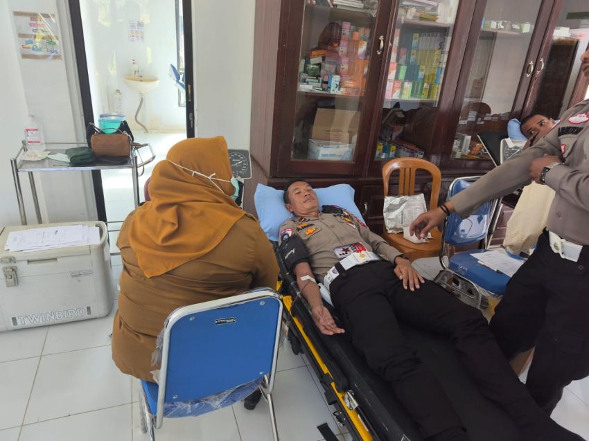 Peringati Hari Jadi Fungsi Intelijen Polri ke-80, Polres Padang Lawas Gelar Donor Darah