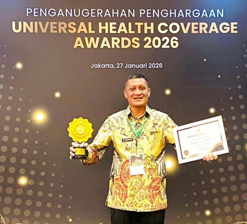 Komitmen Jamin Kesehatan Warga, Pemkab Padang Lawas Digelari UHC Madya