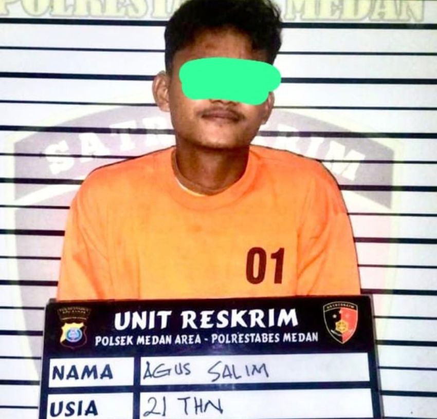 Tukang Sate Pelaku Pencurian Barang Elektronik Diciduk Polsek Medan Area.