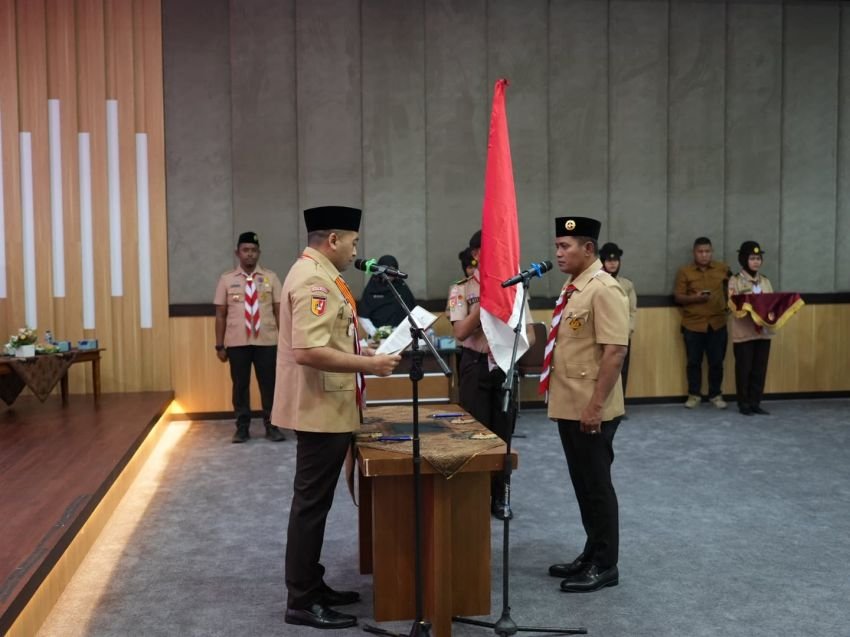 Bupati dan Wakil Bupati Solok Resmi Dilantik Sebagai Ketua Mabicab dan Ketua Kwarcab 0302 Gerakan Pramuka