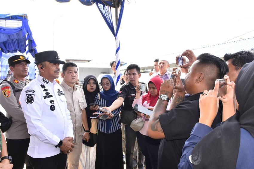 Momen Kompak! Duet Bupati dan Ketua DPRD Madina Kawal Penataan Pasar Baru