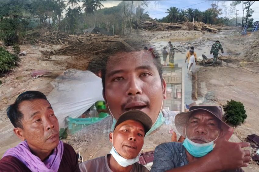 Terbaru! Kesaksian Warga Desa Garoga: Banjir Datang Empat Tahap, Lumpur dan Kayu Terjang Permukiman