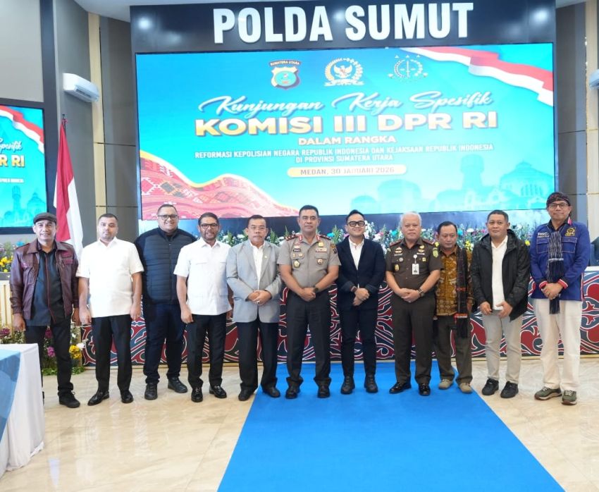 Kunjungan Kerja Spesifik Komisi III DPR RI di Polda Sumut Bahas Reformasi Polri dan Kejaksaan