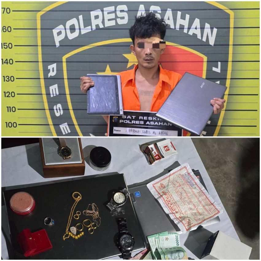 Sat Reskrim Polres Asahan Beri Tindakan Tegas Terukur Kepada Pelaku Pencurian Dengan Pemberatan