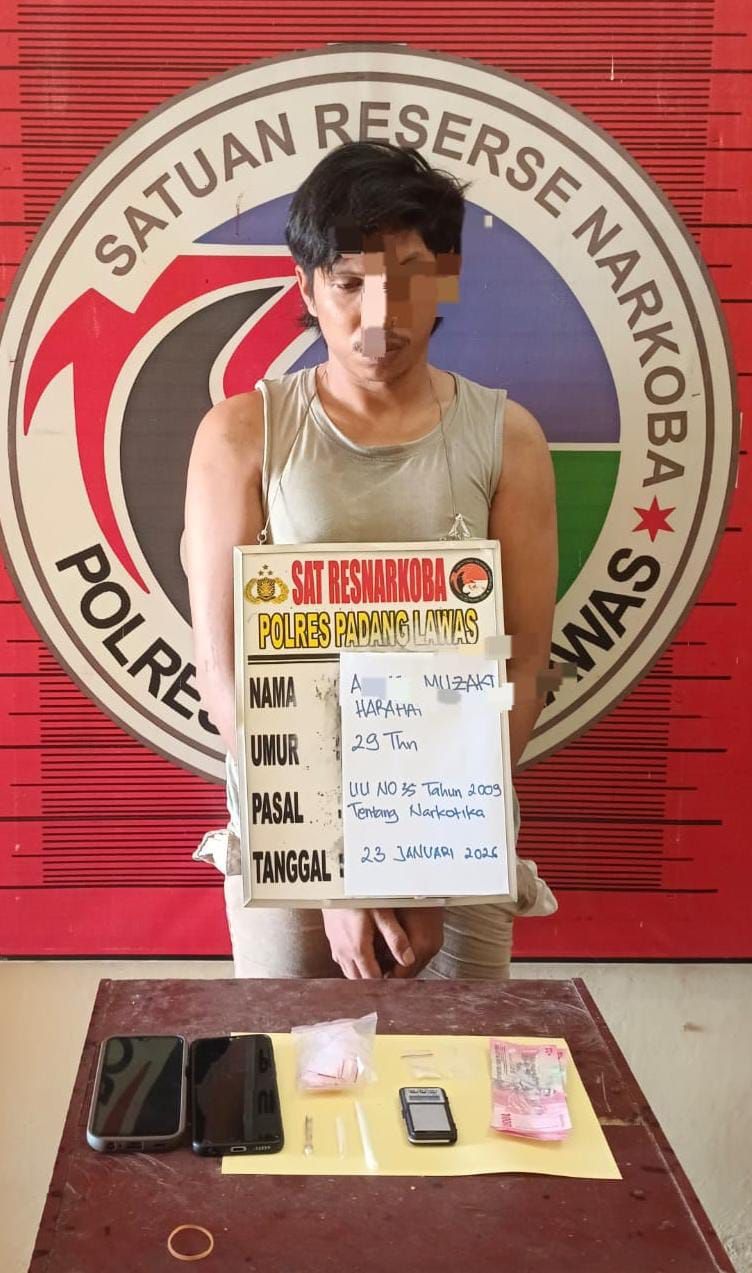 Berawal dari Laporan Warga, Polisi Ringkus Pemilik Sabu di Kecamatan Hutaraja Tinggi