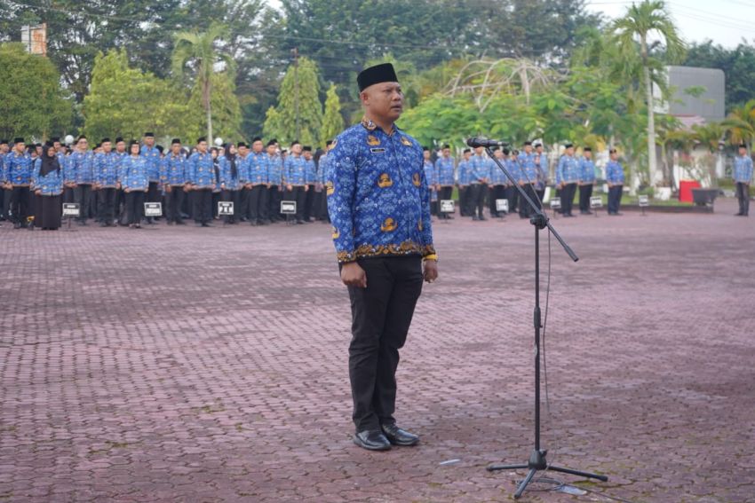 Asisten Pemerintahan dan Kesejahteraan Rakyat Pimpin Apel Perdana Hari Kesadaran Nasional 2026