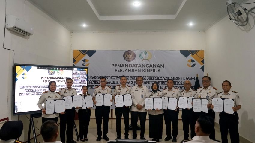 Perkuat Komitmen Kinerja Tahun 2026, Karutan Labuhan Deli Ikuti Penandatanganan Perjanjian Kinerja Kanwil Ditjenpas Sumut