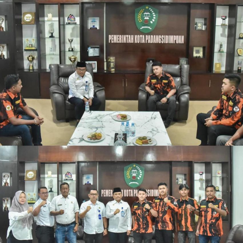 Perkuat Sinergi Kepemudaan, Wali Kota Letnan Dalimunthe Terima SAPMA PP Padangsidimpuan