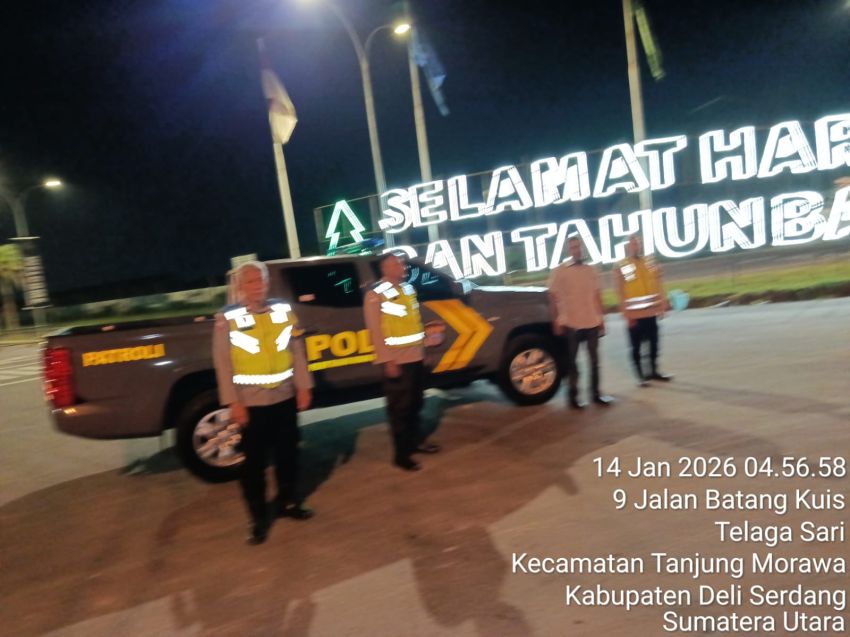 Wujudkan Kamtibmas Kondusif, Polsek Tanjung Morawa Tingkatkan Patroli di Wilkumnya