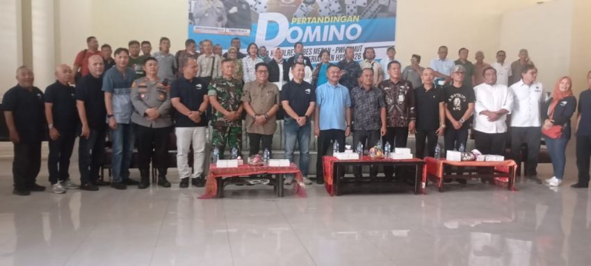 HPN 2026, Kapolrestabes Medan Buka Turnamen Domino PWI Sumut