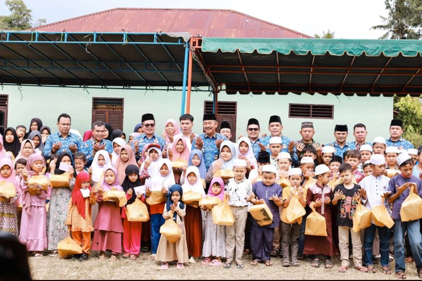 Pesan Bupati Madina untuk Anak Yatim: Jauhi Narkoba dan Kejar Masa Depan