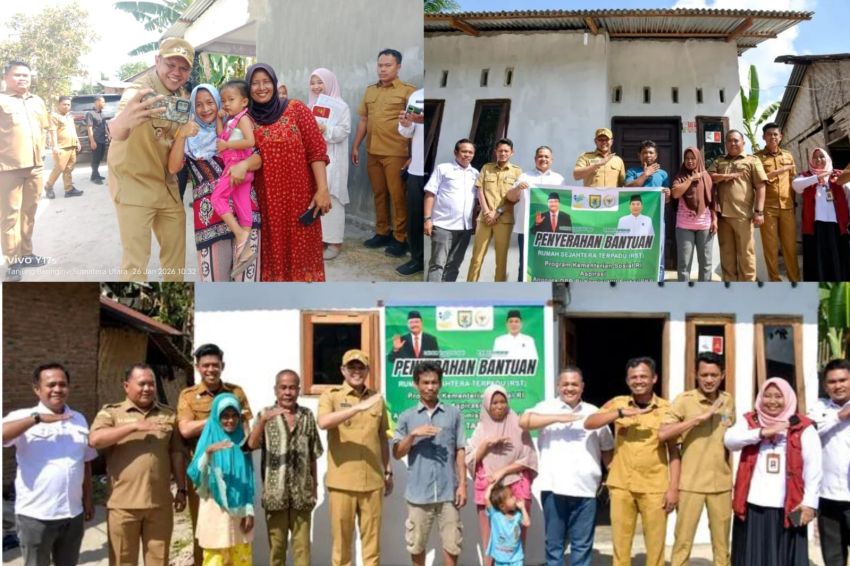 Pemkab Sergai Serahkan Bantuan RST Program Kemensos RI, Wujudkan Hunian Layak bagi Warga Kurang Mampu