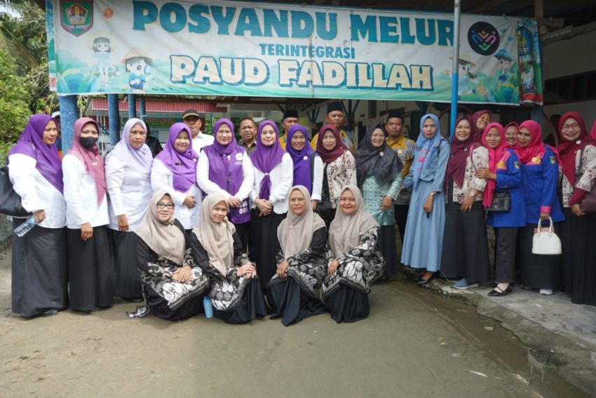 Bunda PAUD Juga Ketua TP Posyandu Asahan Kunker ke PAUD dan Posyandu