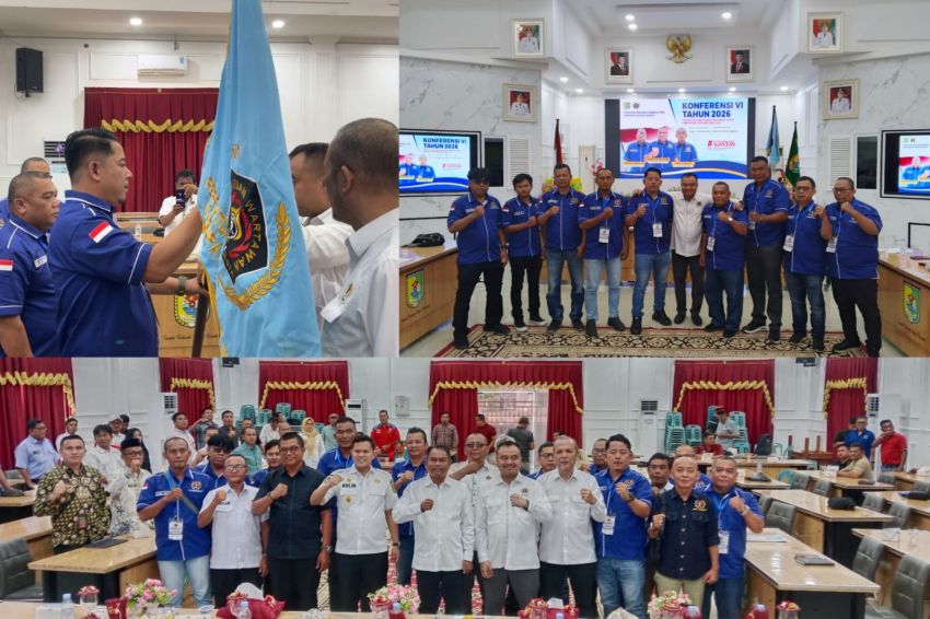 Sugiono Nahkodai PWI Sergai 2026&ndash;2029, Bupati Darma Wijaya Tekankan Pers yang Bertanggung Jawab dan Berkelanjutan