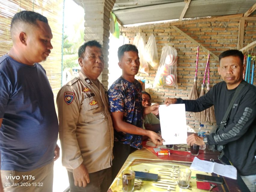 Lewat Mediasi Kekeluargaan, Bhabinkamtibmas Tanjung Beringin Redam Sengketa Ternak Bebek
