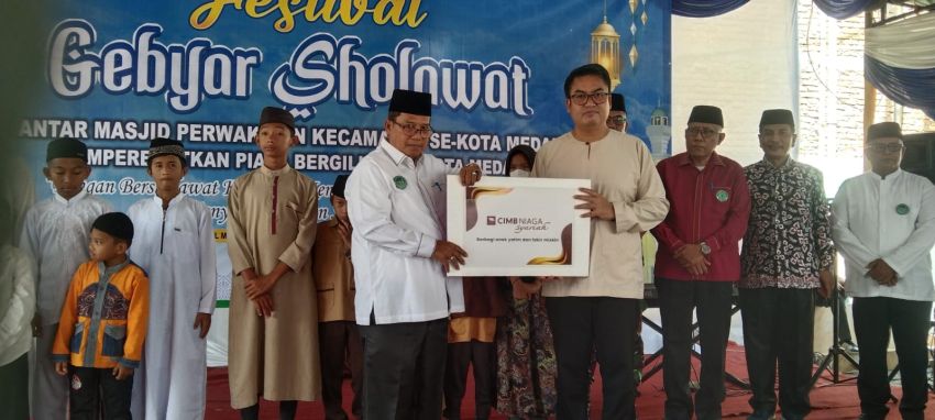 Wali Kota Medan Buka Festival Gebyar Salawat Antar Masjid se-Kota Medan