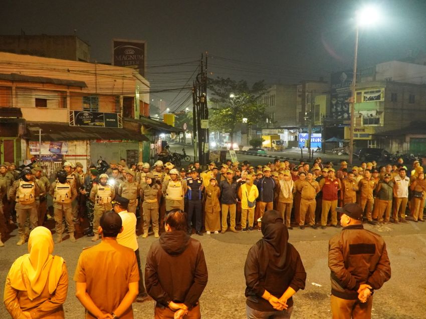 Pemko Medan Tertibkan PKL di Seputaran Pasar Simpang Limun, Penindakan Dilakukan Persuasif dan Humanis