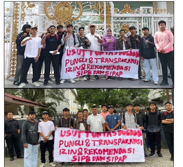 FORSOMAKAR Kembali Demo Kantor Gubsu dan Dinas PUPR Sumut, Soroti Bobroknya Tata Kelola Perizinan Tambang Galian C di Sumut