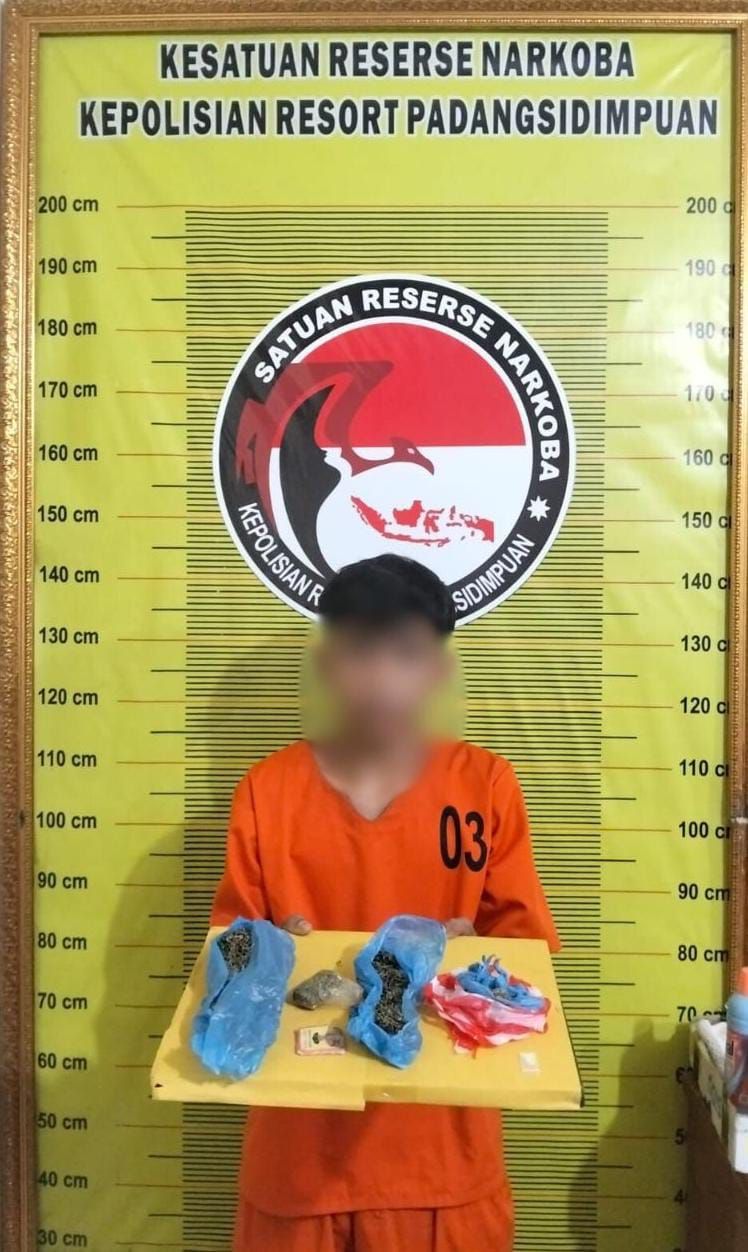Pekan Jonjong Jadi Target Transaksi, Polres Padangsidimpuan Sita Ganja dan Sabu dari Tangan Pemuda 22 Tahun