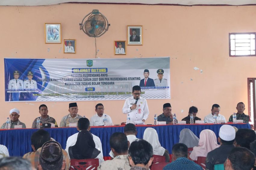Percepatan Stunting Jadi Prioritas, Musrenbang RKPD 2027 Padang Bolak Tenggara Resmi Dibuka