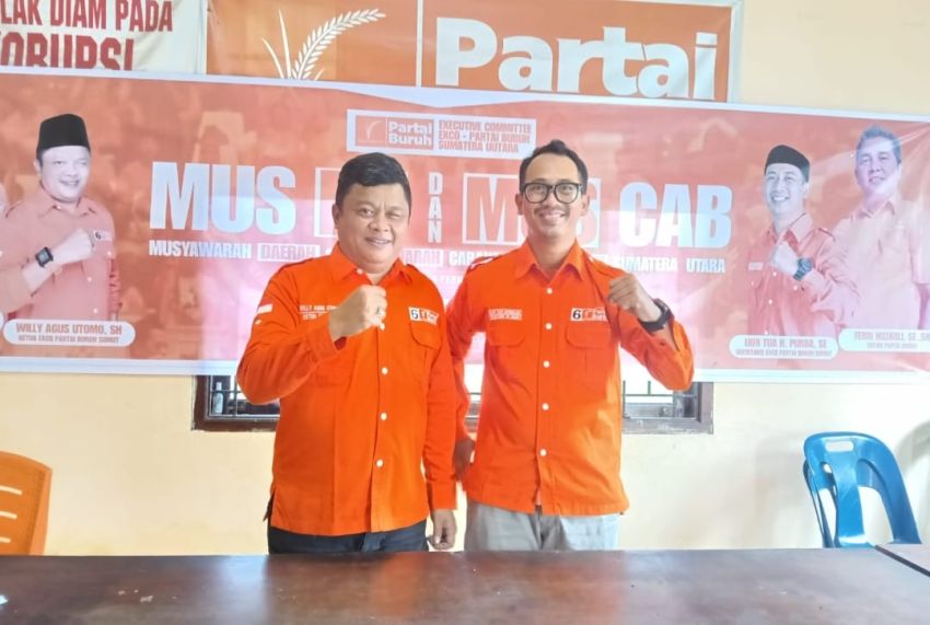 Willy Agus Utomo Kembali Pimpin Exco Partai Buruh Sumut Priode 2026 - 2031, Target Perkuat Pengurus di 33 Kab Kota