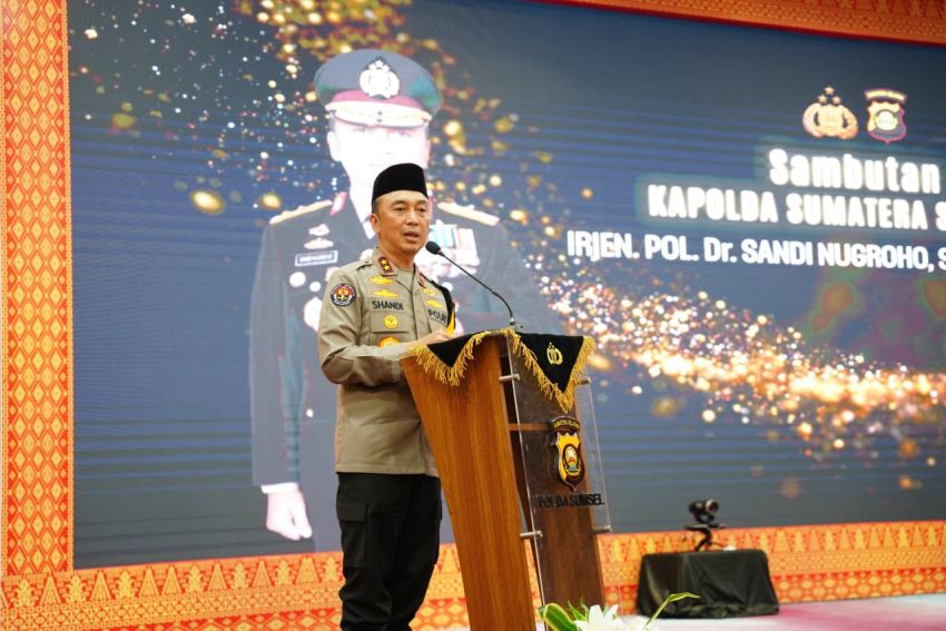 Kapolda Sumsel Irjen Pol Sandi Nugroho Perkuat Sinergi dengan Insan Pers