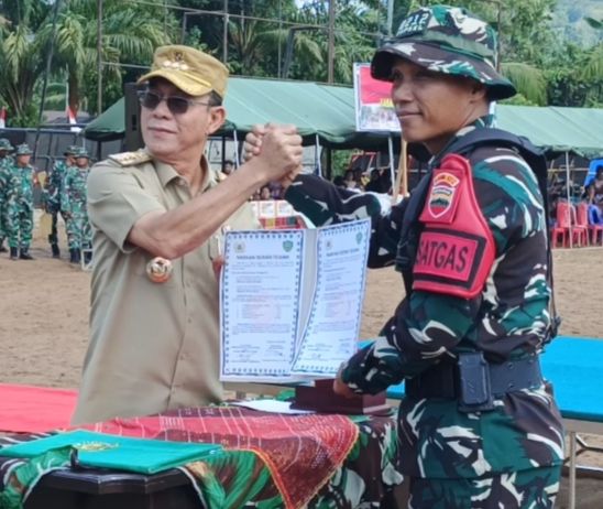 Desa Simataniari Jadi Titik Awal TMMD ke-127 Kodim 0212/Tapanuli Selatan, TNI Gas Percepatan Pembangunan