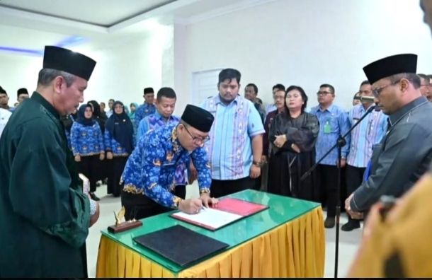 Rahmat Marzuki Nasution Resmi Dilantik Jadi Sekda, Letnan Dalimunthe Rombak Puluhan Pejabat