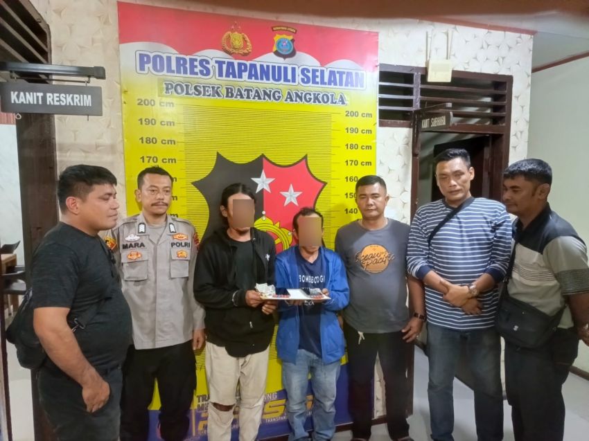 Dua Petani Tapsel Ditangkap Bawa 14 Paket Ganja, Motor Bocor Jadi Titik Akhir Pelarian