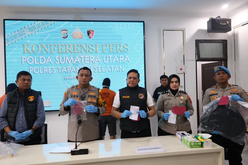 Gawat! Dua Pria Diamankan dalam Kasus Narkotika di Tapsel, Satu Berstatus Anggota Polri